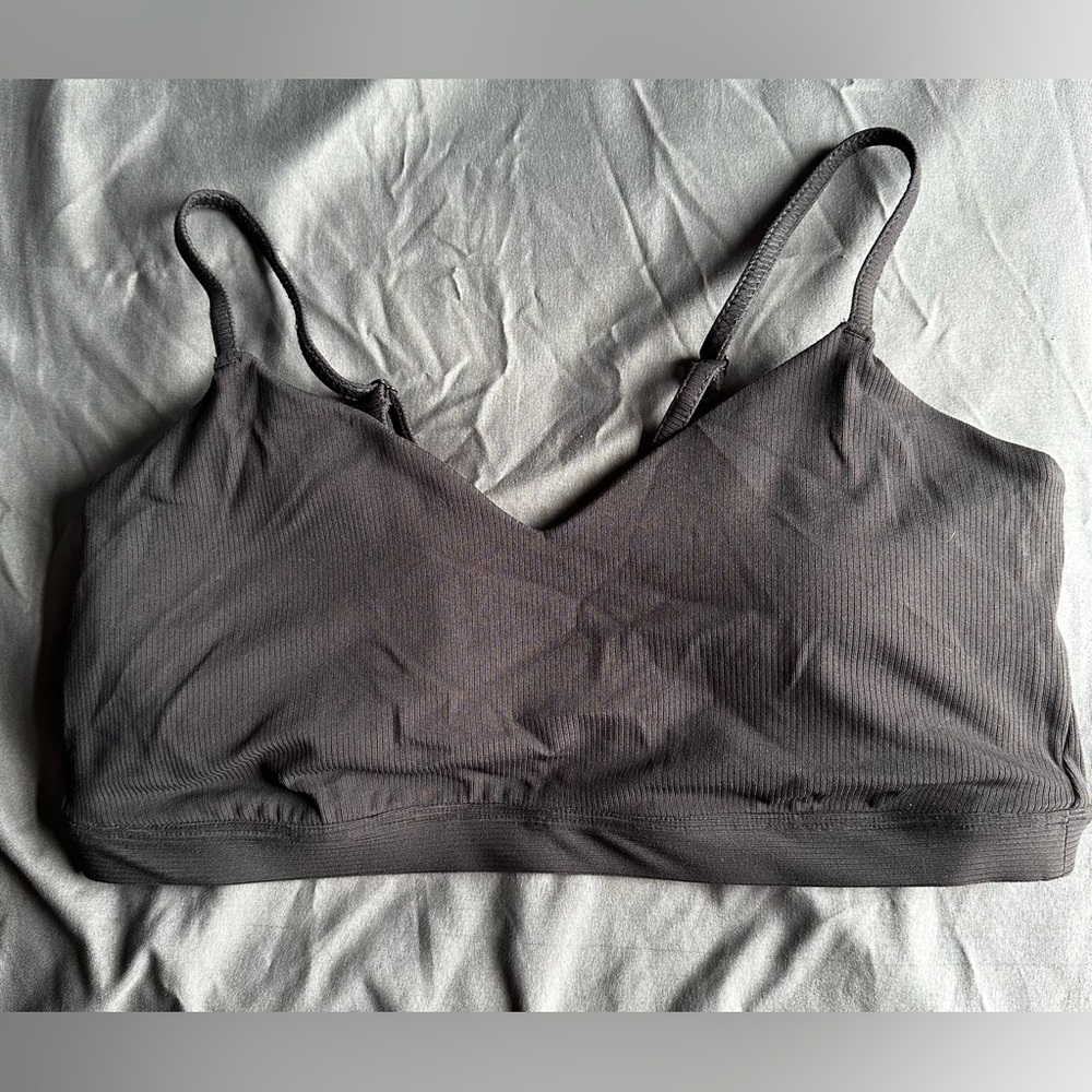 all in motion Black Seamless Thin-Strap Bralette